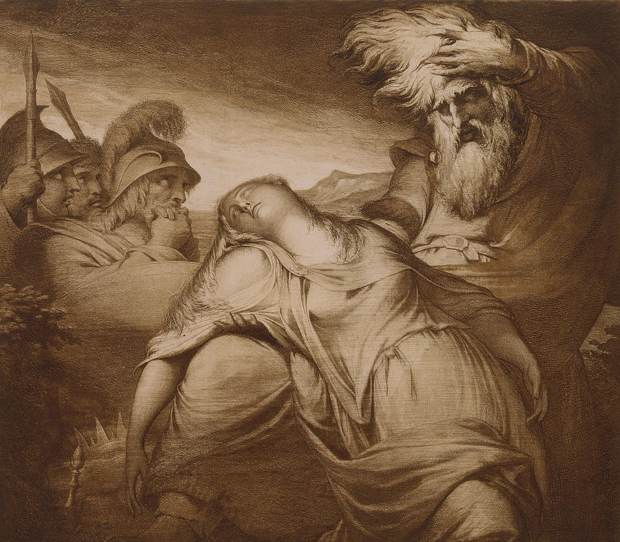 King Lear and Cordelia Painting by James Barry - Fine Art America