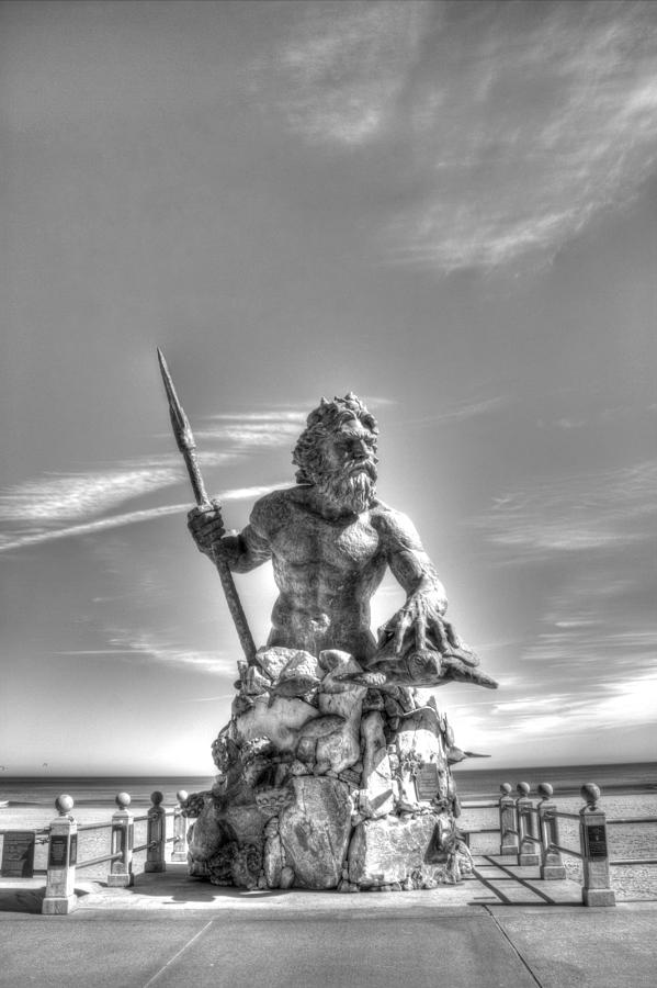 King Neptune on the boardwalk Photograph by Shannon Louder