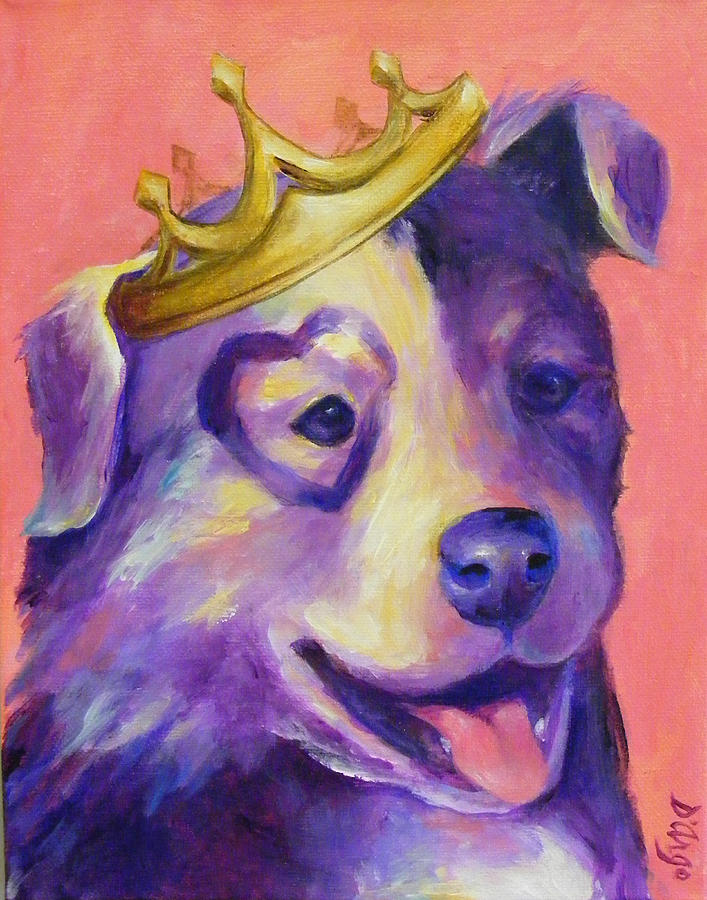 King of Hearts 4 Painting by Dina Dargo