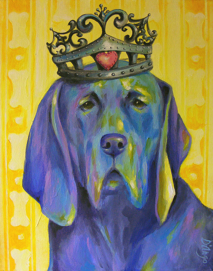 King of Hearts 5 Painting by Dina Dargo