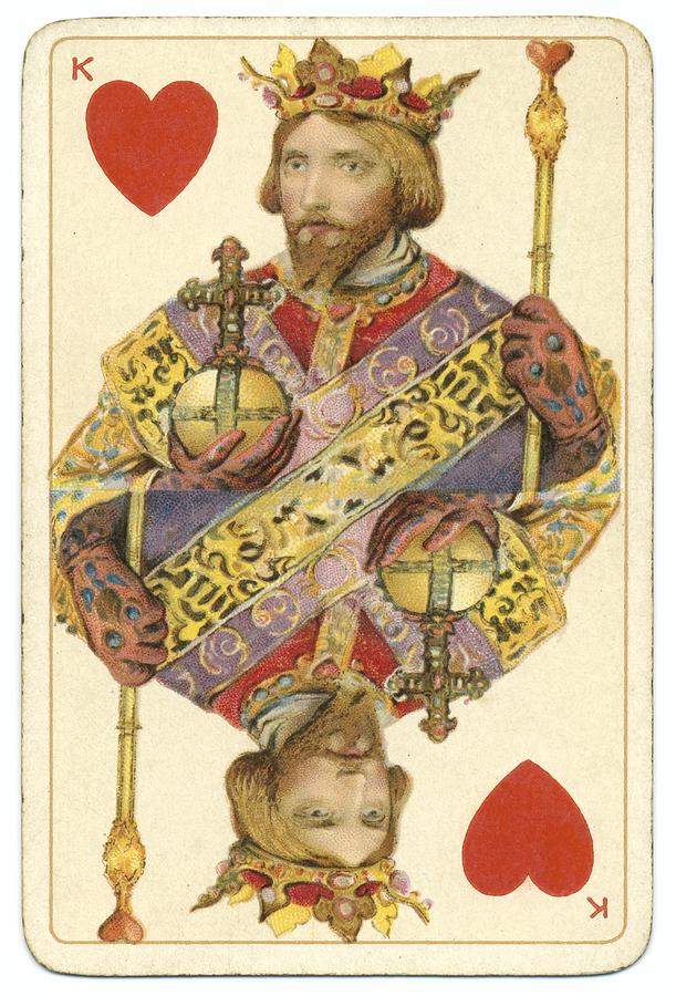 King of Hearts Dondorf Shakespeare antique playing card Photograph by Whiteway