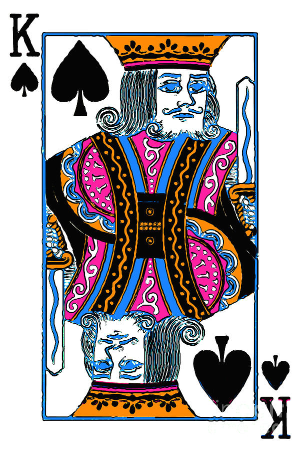 Las Vegas Photograph - King of Spades - v3 by Wingsdomain Art and Photography