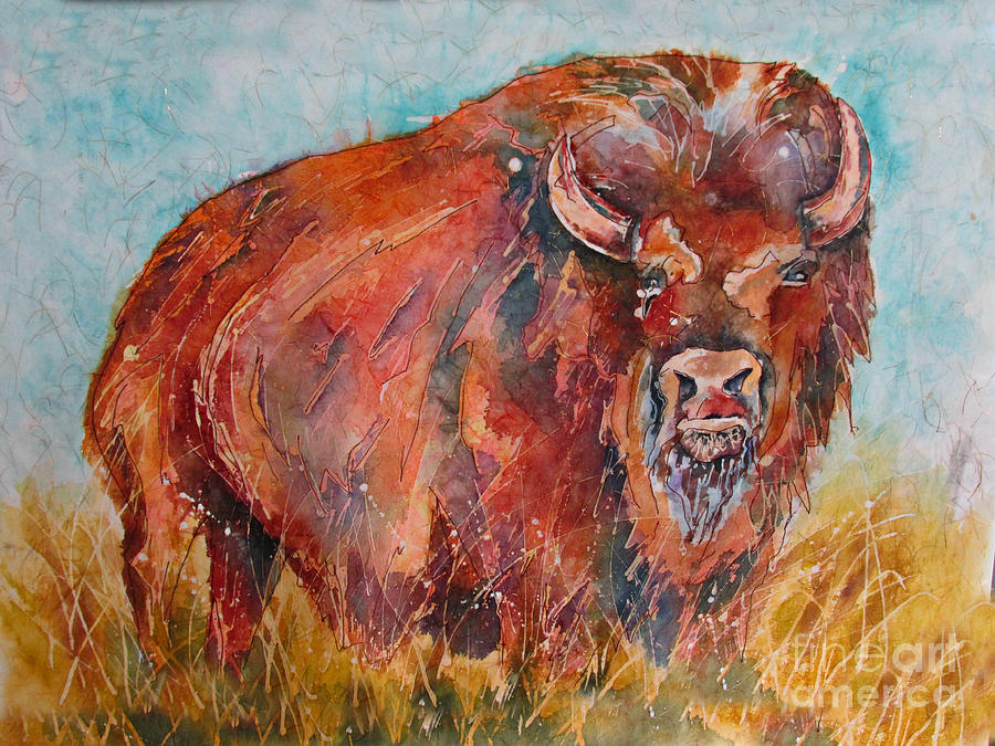 King of the Herd Painting by Janet Cruickshank