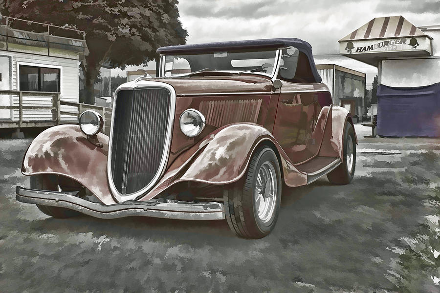Hot Rod Photograph - King of the Road II by Ron Roberts