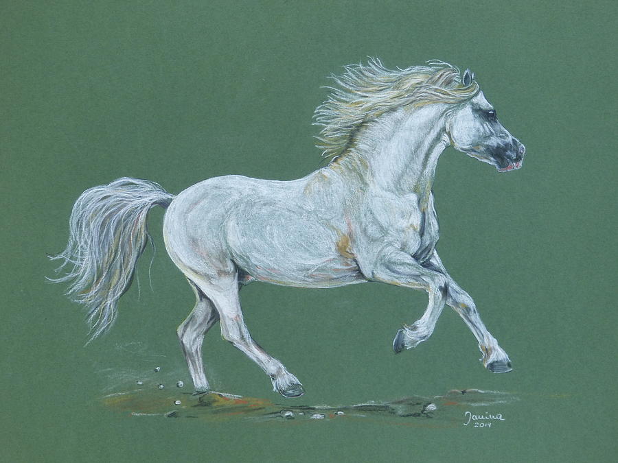 Take me to the green pasture Pastel by Janina  Suuronen
