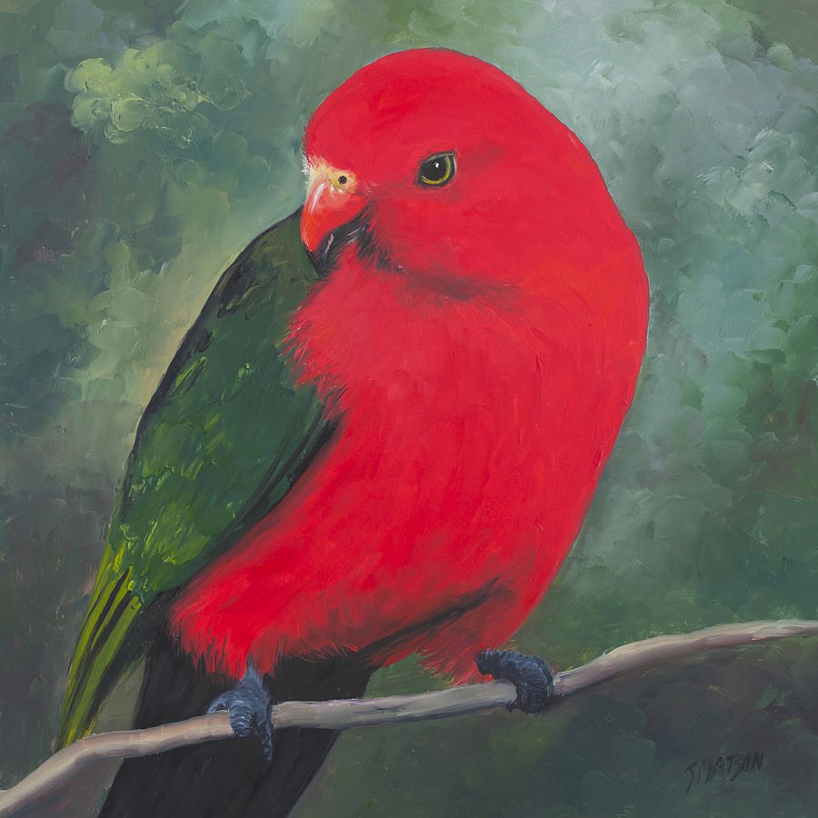King Parrot  Painting by Jan Matson