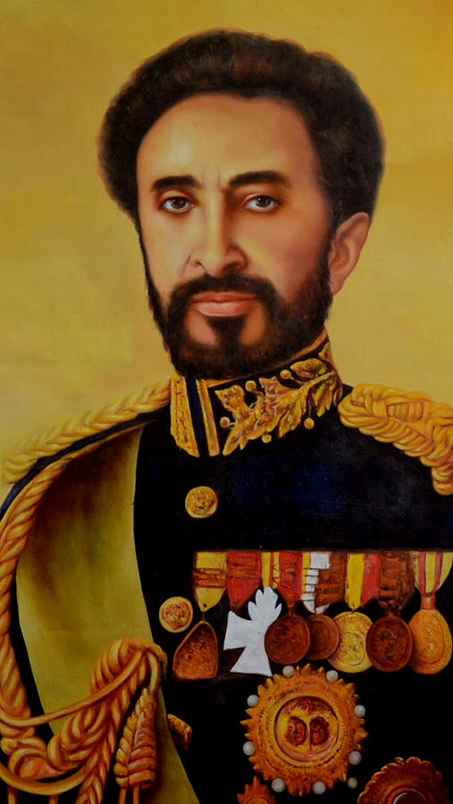 King Selassie oil Painting Painting by Max Freeman | Fine Art America