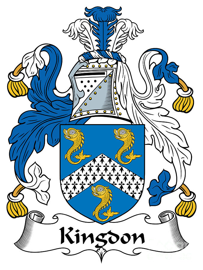 Kingdon Coat of Arms Irish Digital Art by Heraldry | Pixels