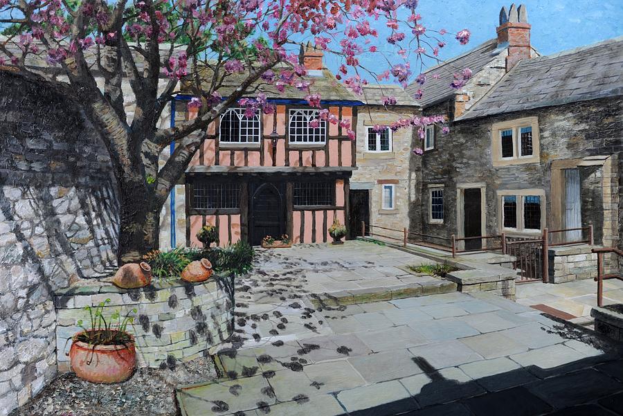 Architecture Photograph - Kings Court, Bakewell, Derbyshire, 2009 Oil On Canvas by Trevor Neal