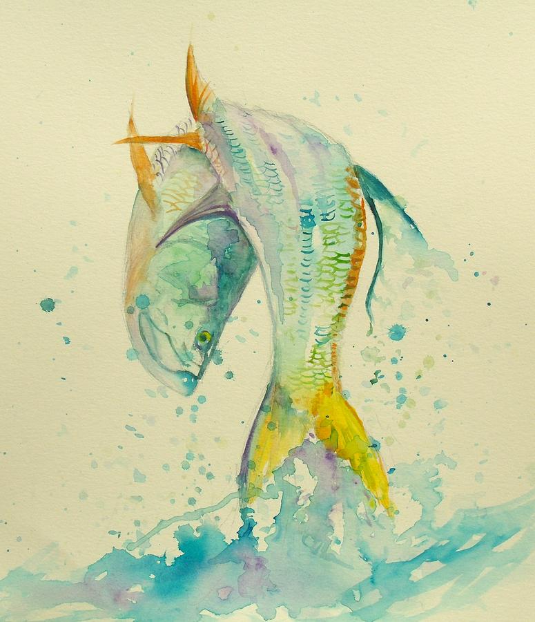 Fish Painting - Kings Jump  by Yusniel Santos