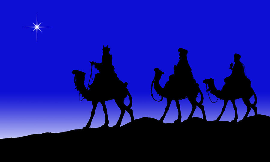 Kings on Camels XXL (PHOTOGRPAHED SILHOUETTE) Photograph by Liliboas