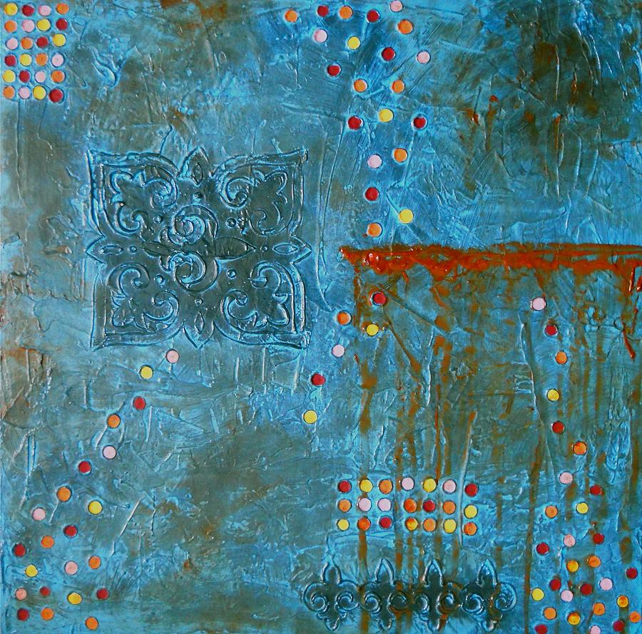 Abstract Textured Art Painting Titled Kings Ransom II Painting