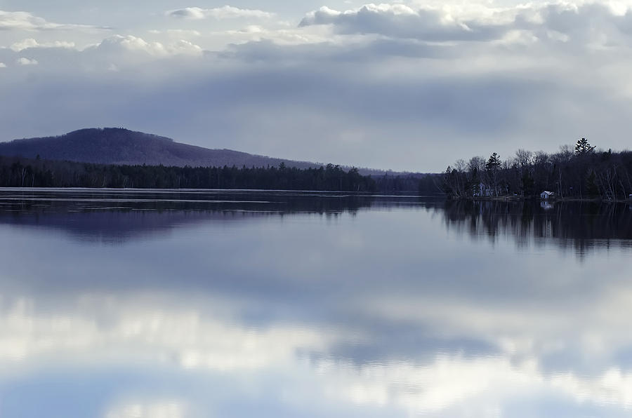 Kingsbury Pond Maine - April Photograph by Lisa Bryant