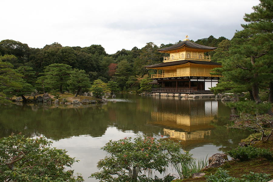 Kinkaku-ji Golden Pavilion Kyoto Japan Photograph by Angela Bushman