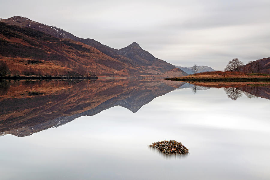 Kinlochleven mountain reflection Photograph by Grant Glendinning