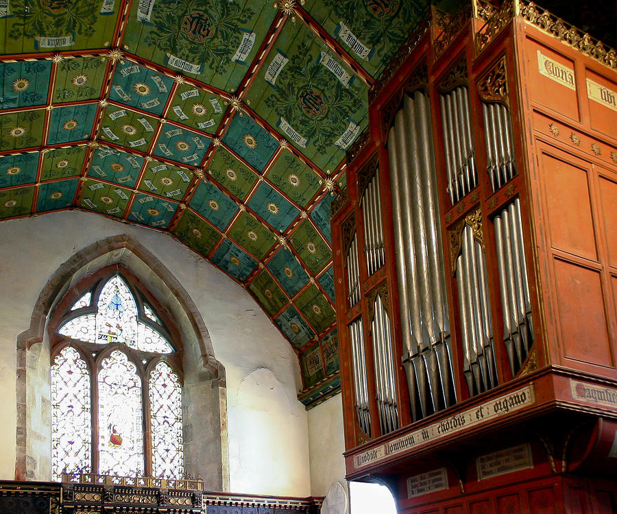 Music Photograph - Kinnersley organ by Jenny Setchell