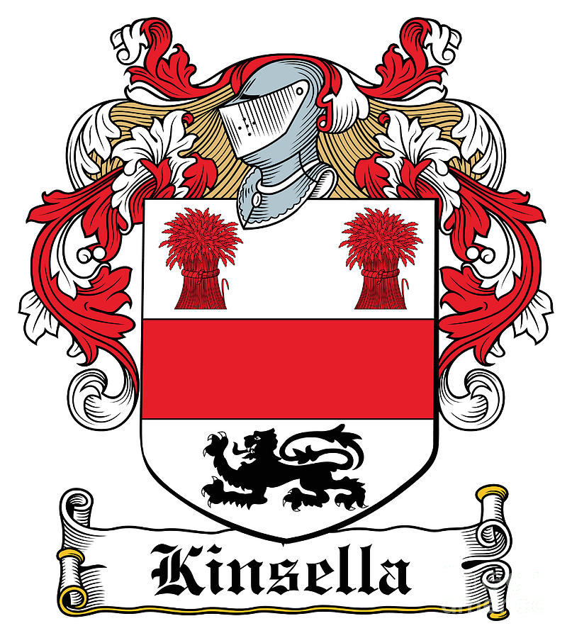Kinsella Digital Art - Kinsella Coat of Arms Irish by Heraldry