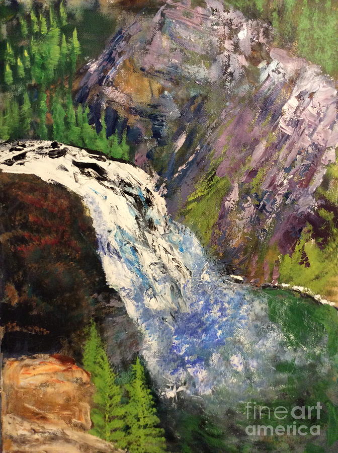 Kinuseo Waterfalls  Painting by Rita Henderson