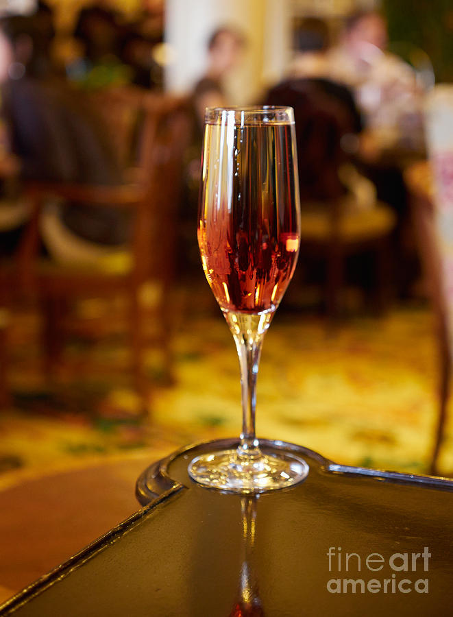 Kir Royale in a Champagne Glass Photograph by Louise Heusinkveld