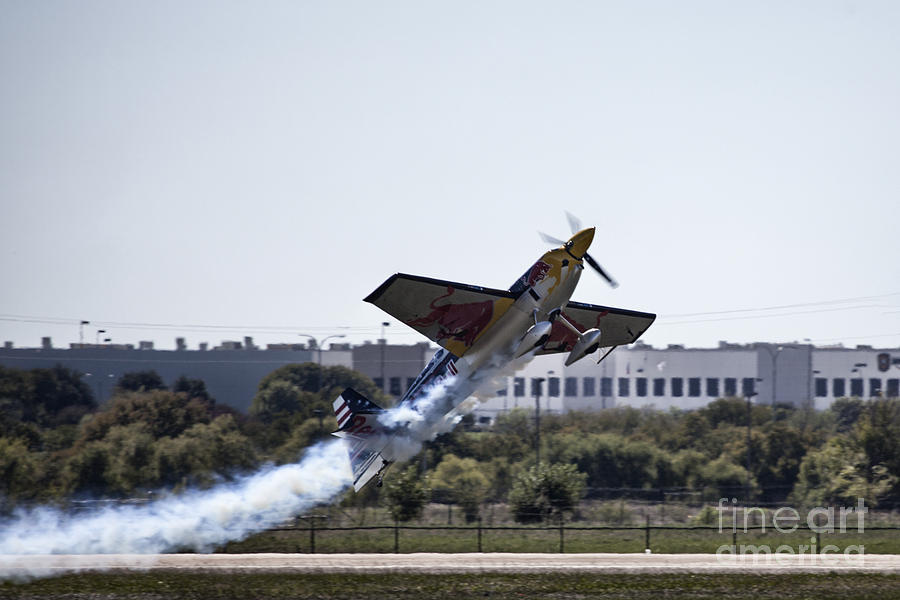 Kirby Chambliss and the Red Bull Air Force V6 Photograph by Douglas Barnard