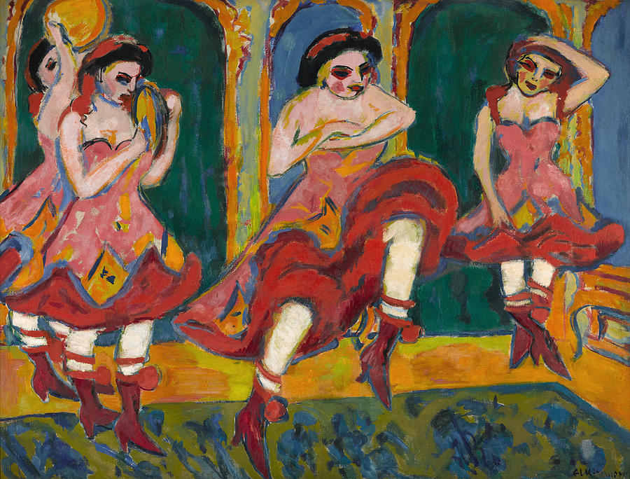 Kirchner Czardas Dancers Painting by Granger