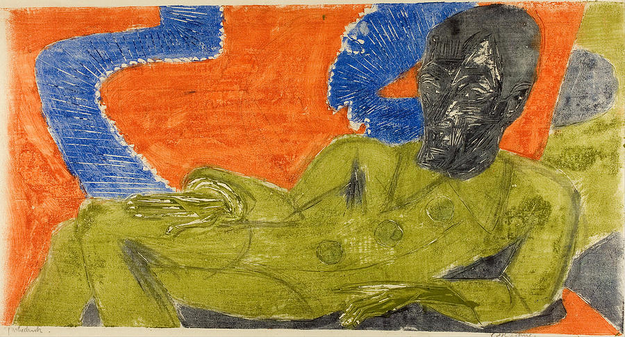 Kirchner Otto Mueller Drawing by Granger