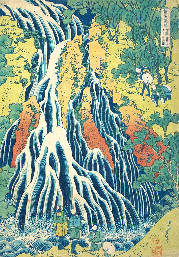 Kirifuri Waterfall at Kurokami Mountain in Shimotsuke Painting by ...