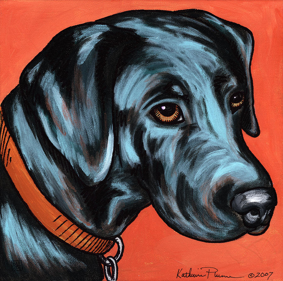 Dog Painting - Kirk by Katherine Plumer