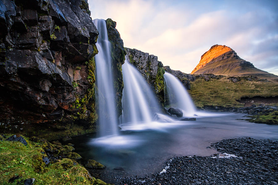 Kirkjufell and Waterfalls Photograph by Marzena Grabczynska Lorenc