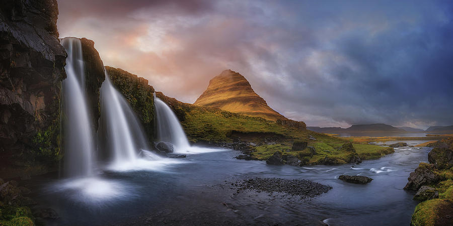 Sunset Photograph - Kirkjufell by Miguel Angel Martin