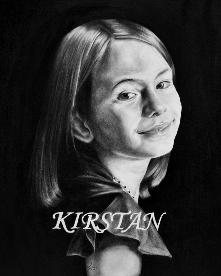 Portrait Drawing - Kirstan by Patrick Entenmann