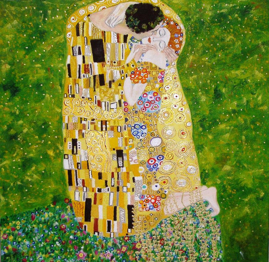 Kiss G.Klimt Painting by Nina Mitkova