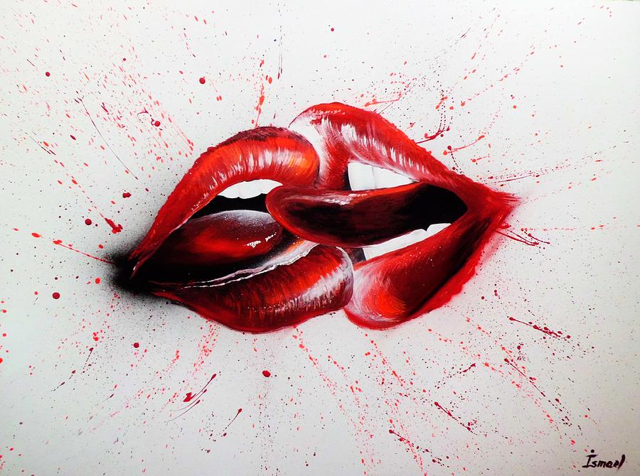 Kiss Painting - Kiss by Ismael Paint