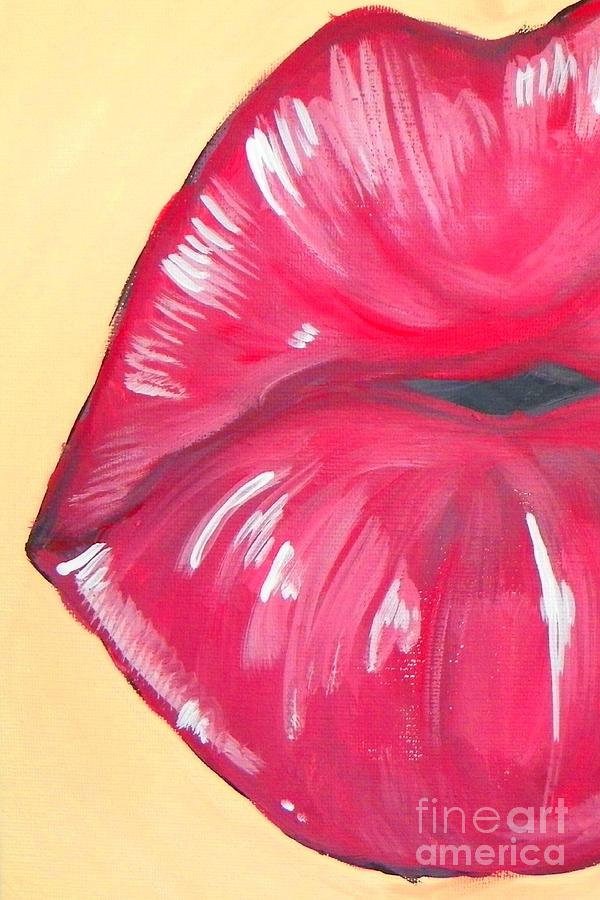 Kiss  Painting by Marisela Mungia