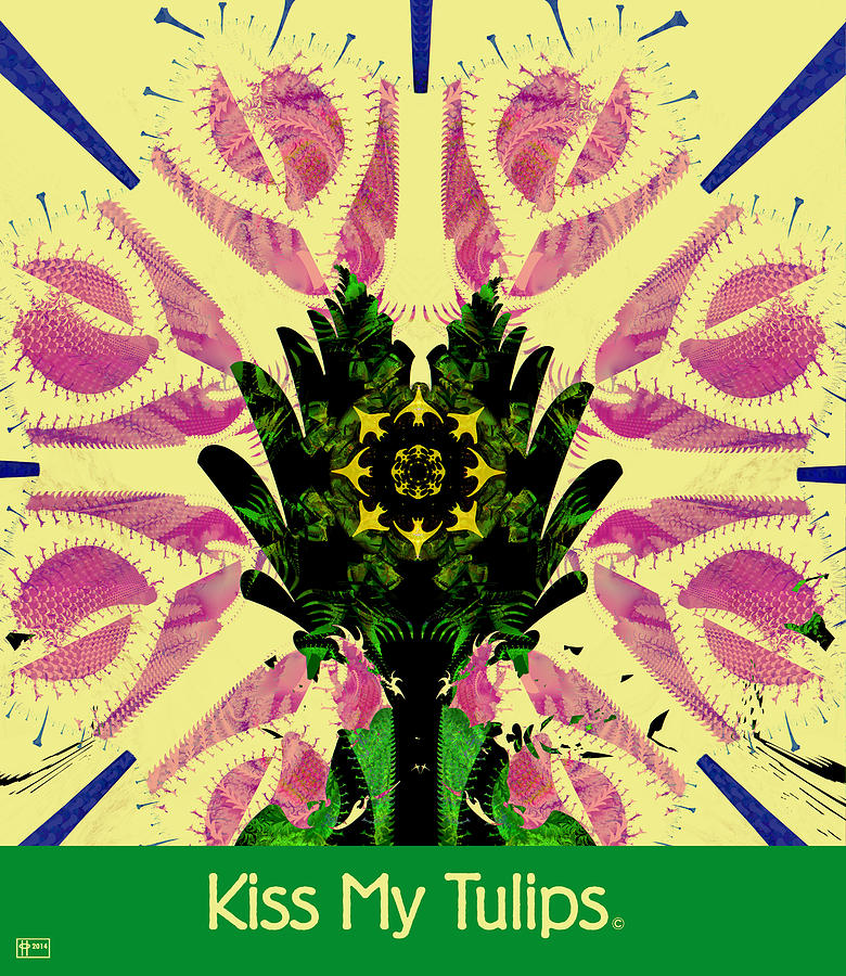 Kiss My Tulips Digital Art by Jim Pavelle