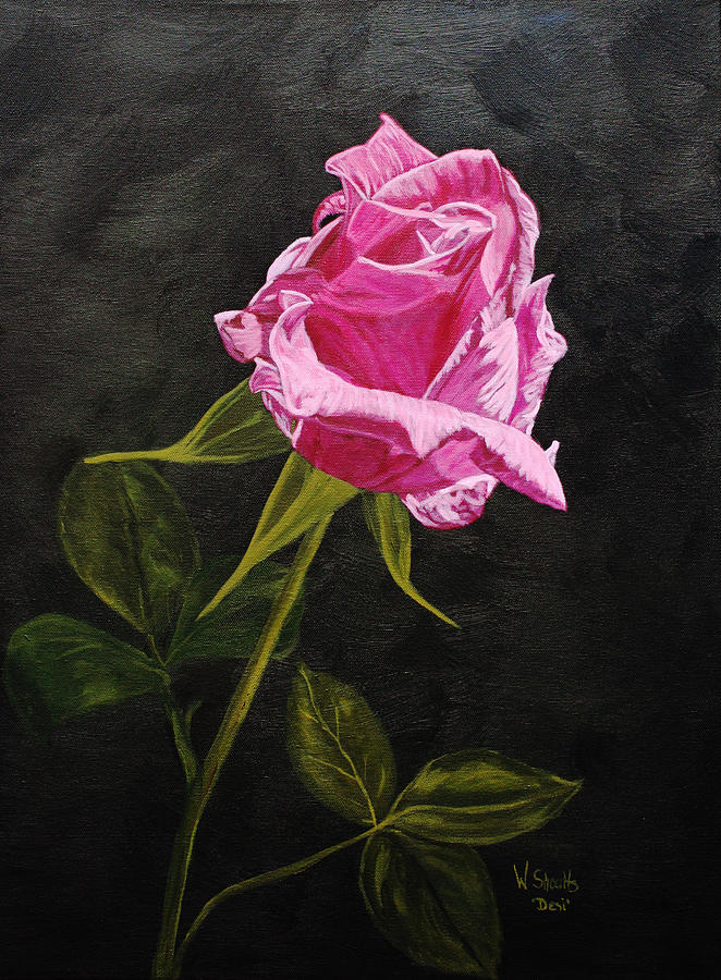 Rose Painting - Kiss of the Morning Sun by Wendy Shoults