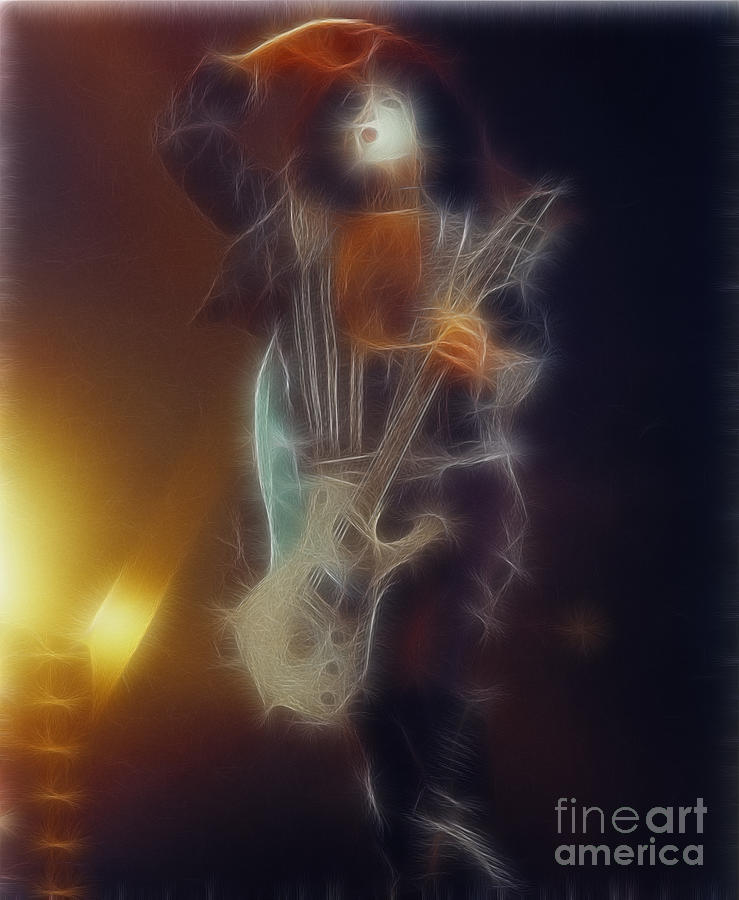Music Photograph - KISS-Paul-Classic-Fractal by Gary Gingrich Galleries