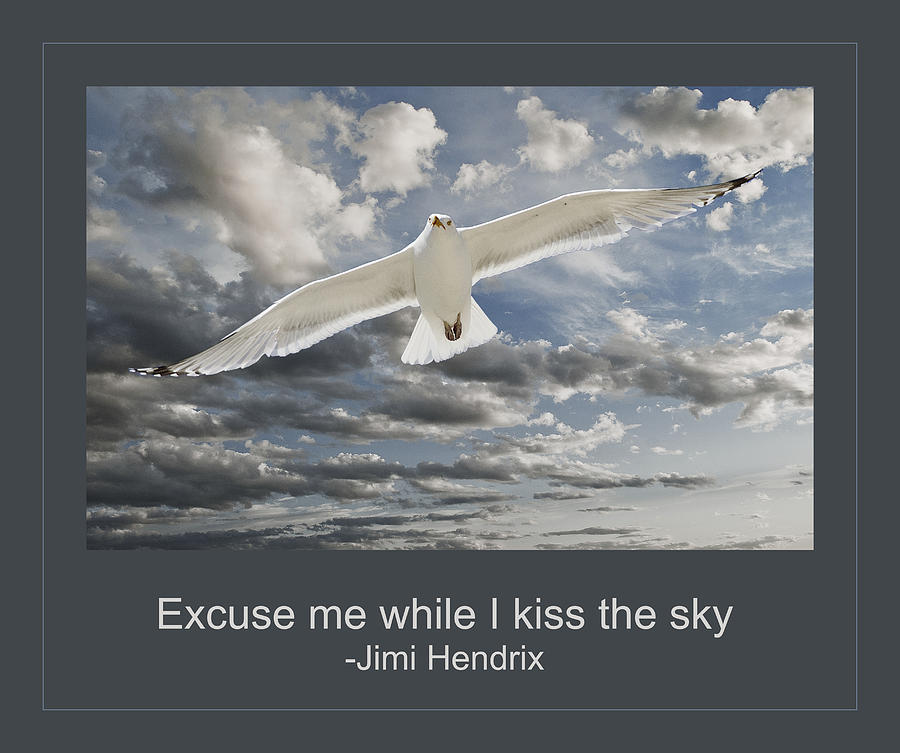 Jimi Hendrix Digital Art - Kiss the Sky by Rick Mosher