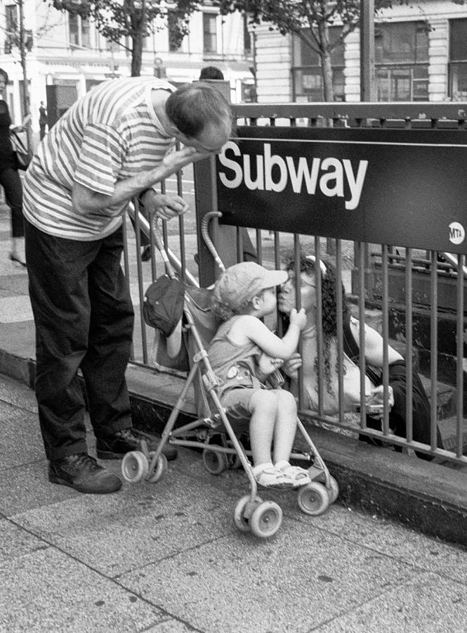 New York City Photograph - Kiss Through Bars by Dave Beckerman