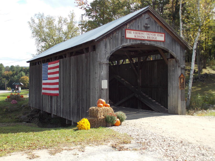 Kissing Bridge at The Vermont Country Store Photograph by Catherine Gagne