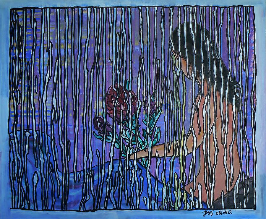 Rose Painting - Kissing Rain by Barbara St Jean