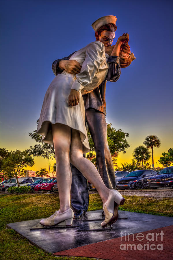 Sunset Photograph - Kissing Sailor by Marvin Spates