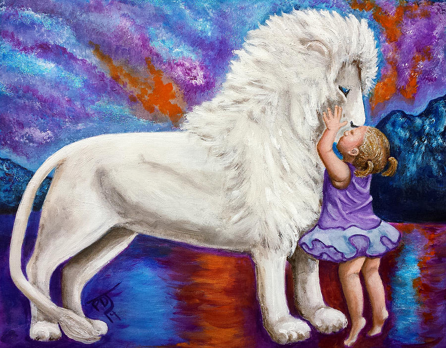 Nature Painting - Kissing The KING by Pamorama Jones 