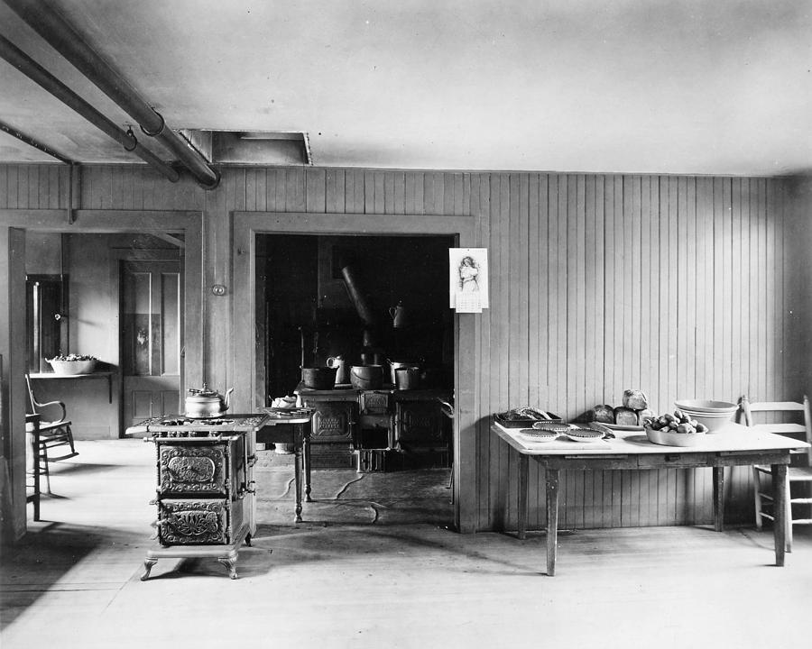 Kitchen, 1890s Photograph by Granger