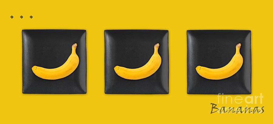 Kitchen Art - Bananas - v02 Photograph by Aimelle Ml