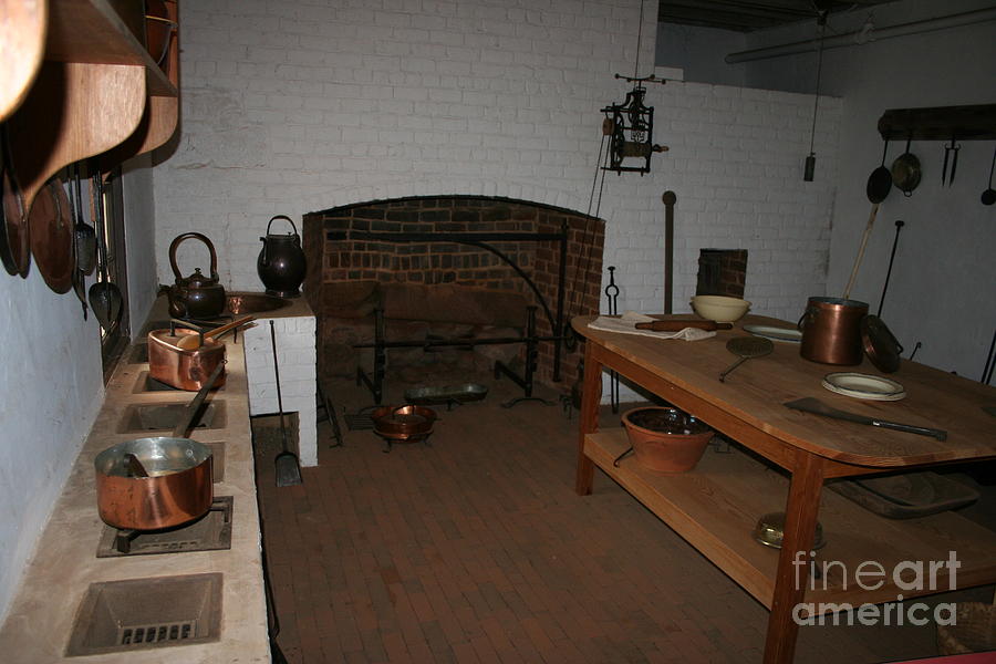 Kitchen At Monticello Photograph by Christiane Schulze Art And Photography