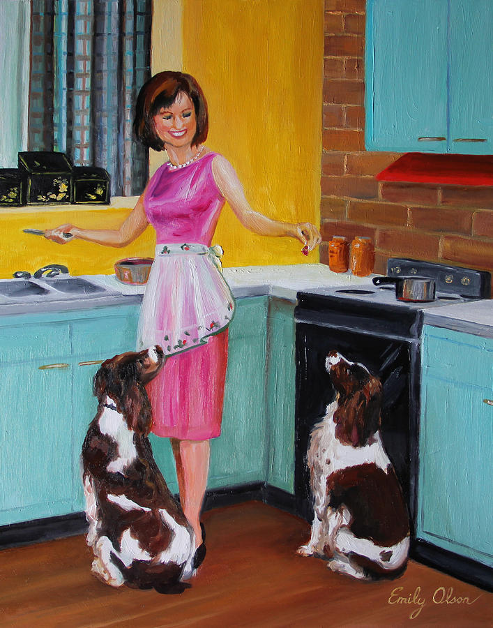 Kitchen Companions Painting by Emily Olson