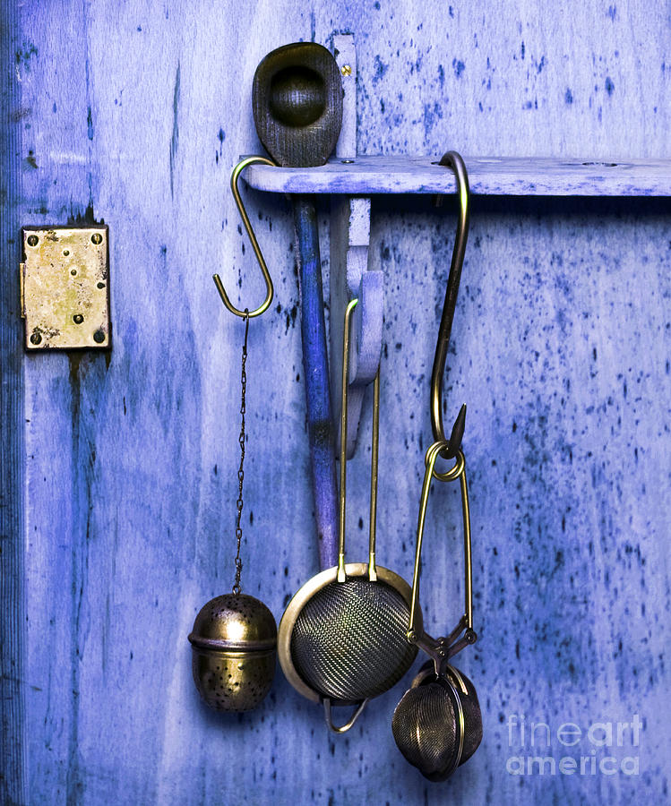 Kitchen Equipment in Blue Photograph by Silva Wischeropp