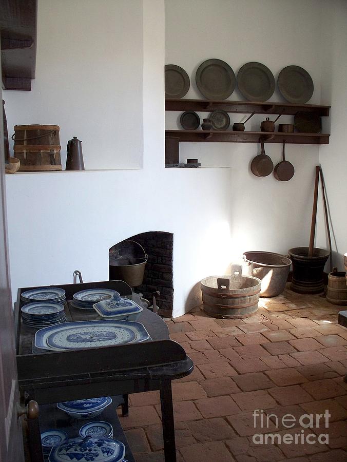 Kitchen In George Washington Mount Vernon House   3 Photograph by Tatyana Searcy