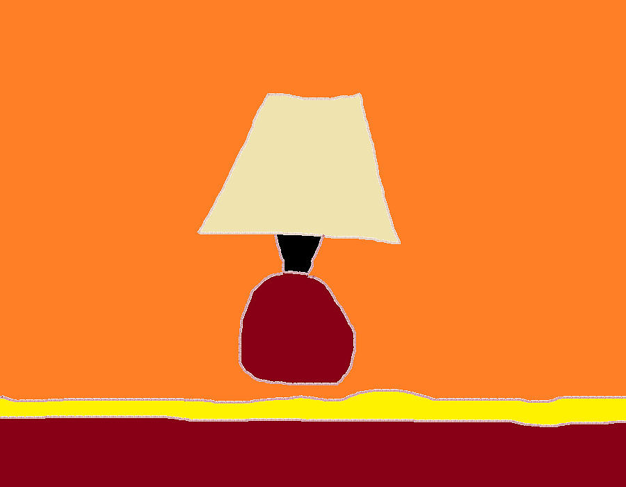 Kitchen Lamp 3 Painting by Anita Dale Livaditis